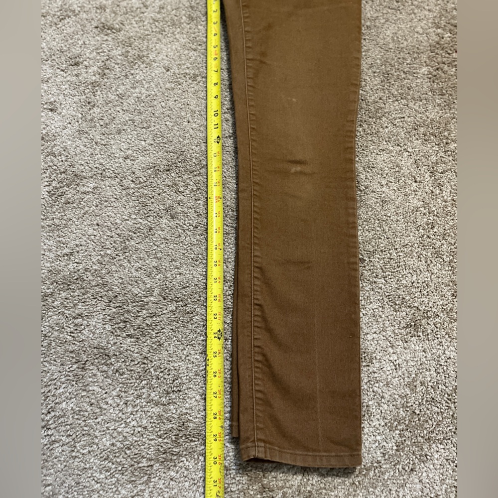 Prana Women’s Brown Denim Straight Leg Mid Rise Pants Size 8 29 - Picture 7 of 7
